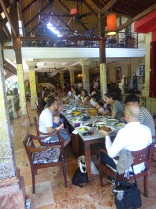 Farewell brunch for writers, Casa Luna